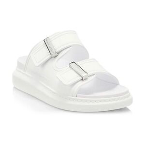 Alexander McQueen Two-Band Rubber Slides size 40